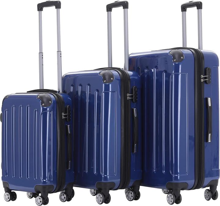 Actual product image Beibye Set of 3 suitcases (115 l, M (50 - 90l), L (90 - 115l), XL (from 140l))