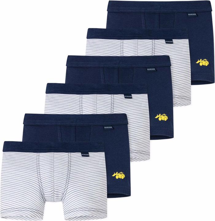 Image du produit Schiesser Lot de 6 shorts / pantalons Kids Boys à fines côtes en coton organique (92, paquet de 6)