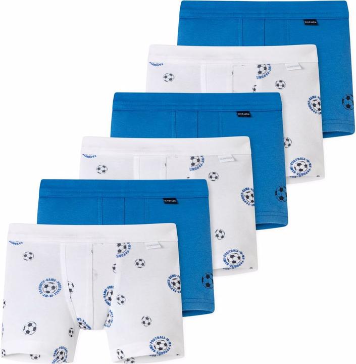 Schiesser 6er Pack Kids Boys Feinripp Organic Cotton Shorts / Pants