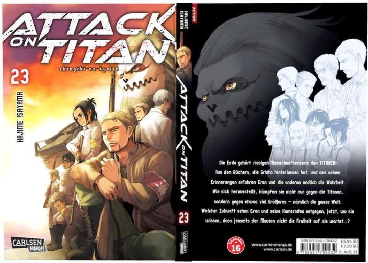 Produktbild Attack on Titan 23 (Deutsch, Hajime Isayama, 2018)