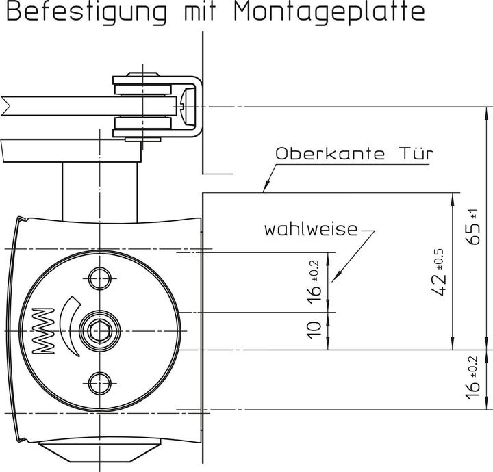 Produktbild Geze Türschliesser TS 2000 NV, EN 2-4, Gestänge mit Feststellung, silber