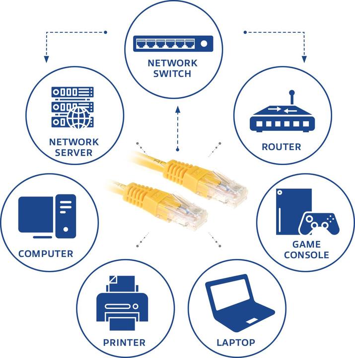 Productafbeelding Netwerkkabel (U/UTP, CAT6, 1 m)