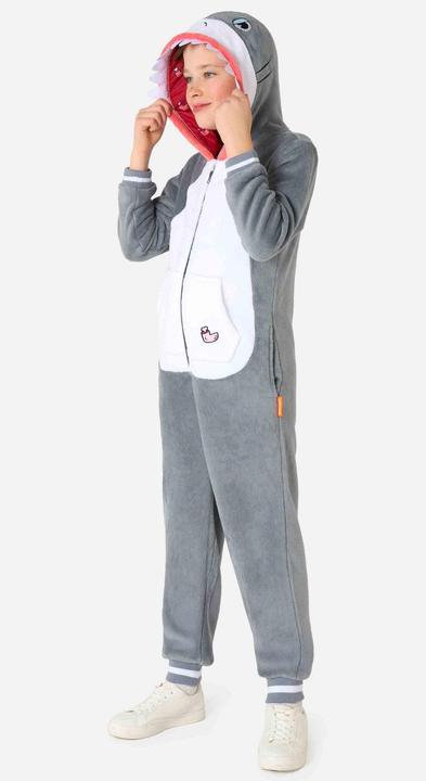 Produktbild OppoSuits Hai Onesie für Kinder (158, 164, 170, 176)