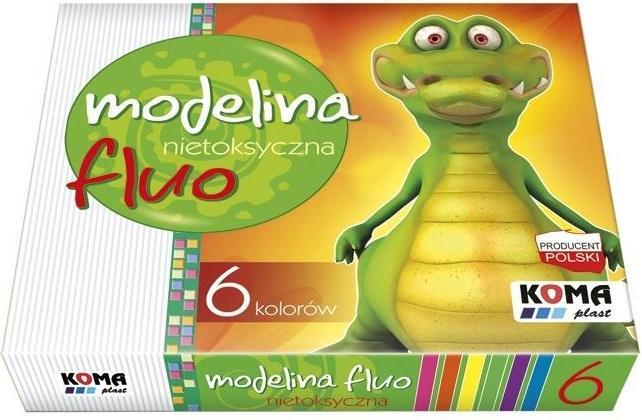 Teka Fluo-Modelliermasse, 6 Farben