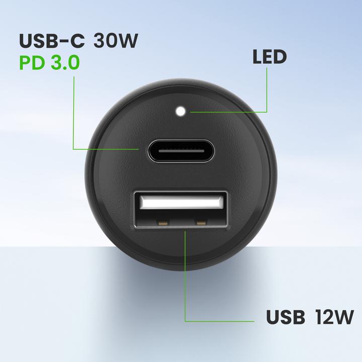 Produktbild Belkin 42w - 30w USB-C 12w USB-A Car Charger