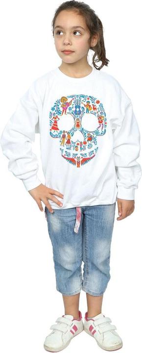 Actual product image Disney Girls Coco Skull Pattern Sweatshirt (140, 146)