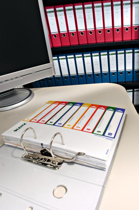 Actual product image Leitz Register PC inscribable