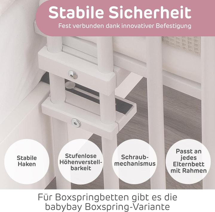 Immagine prodotto Babybay Beistellbett Midi mit Matratze Classic Soft