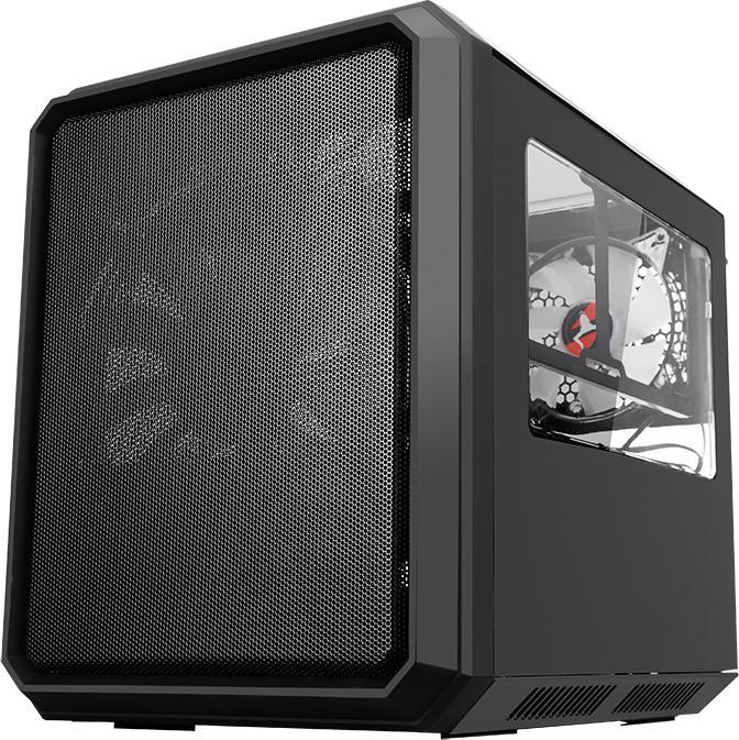 Actual product image Itek Boitier Cube Micro ATX QBO 8 Evo RGB avec fenêtre (Noir) (mATX, Mini-ATX)