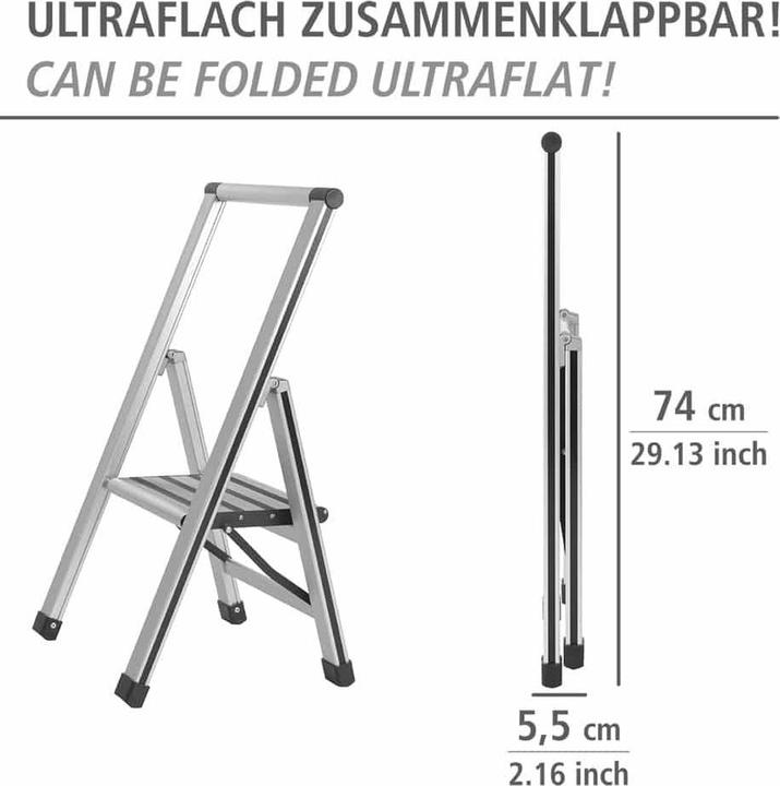 Produktbild Wenko Haushaltsleiter (Trittleiter, 44 cm)