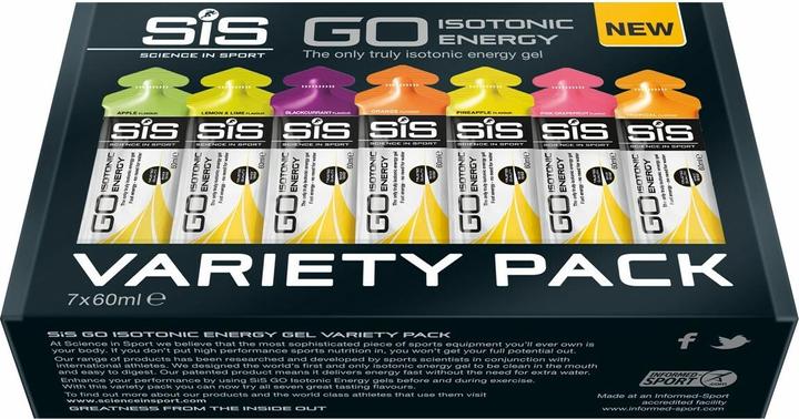 Actual product image SIS GO Energy (Lemon, Apple, Black currant, Pineapple, Tropical, Grapefruit Rose, 1 pcs., 420.70 g)