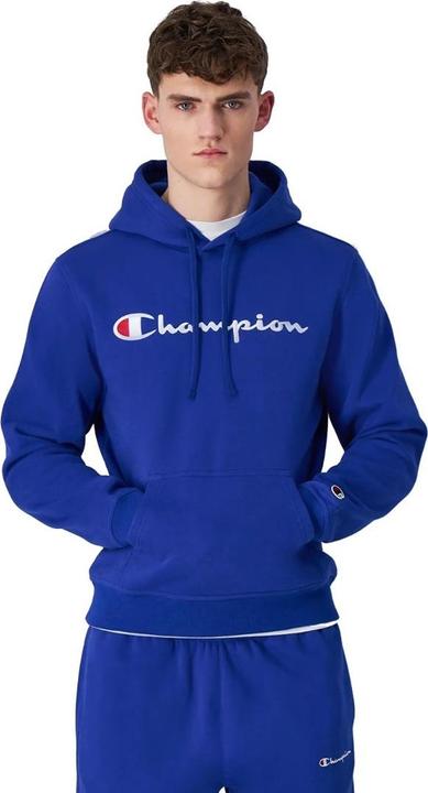 Champion Bluza męska Hooded niebieska 220253 BS008 M (M)