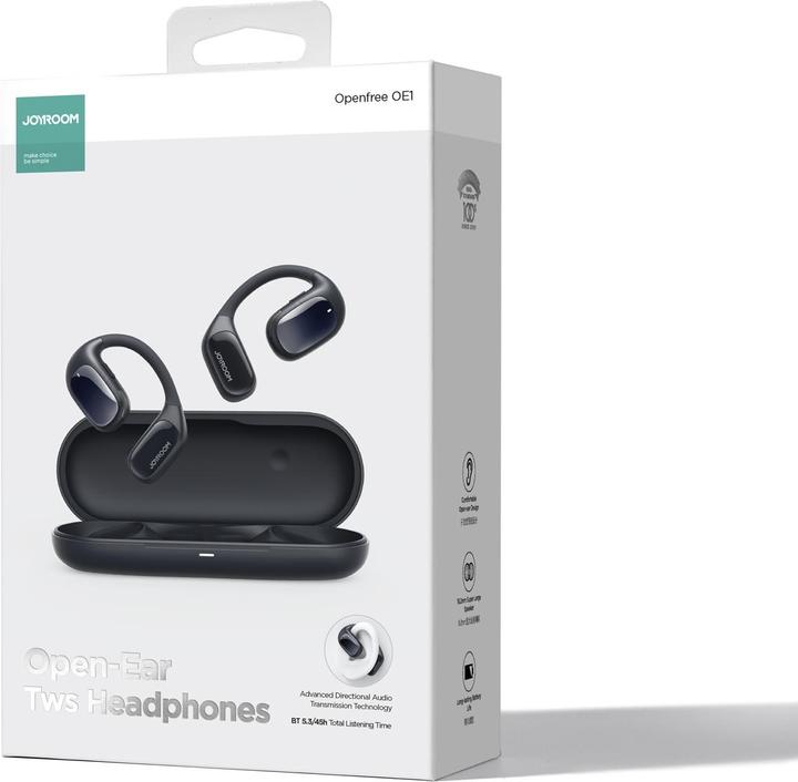 Actual product image Joyroom Openfree JR-OE1 wireless on-ear headphones - dark blue (18 h, Wireless)