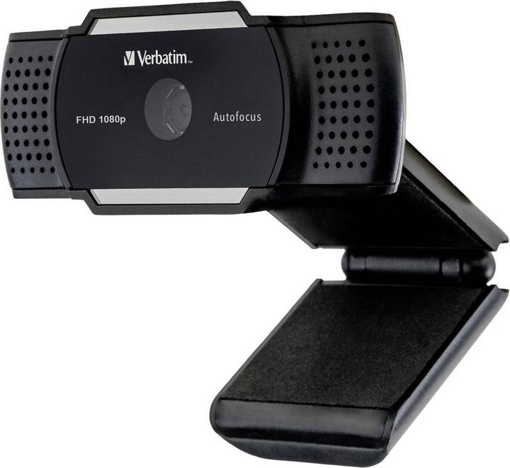 Produktbild Verbatim Webcam mit Mikrofon AWC-01 1080p Autofokus (3.60 Mpx)