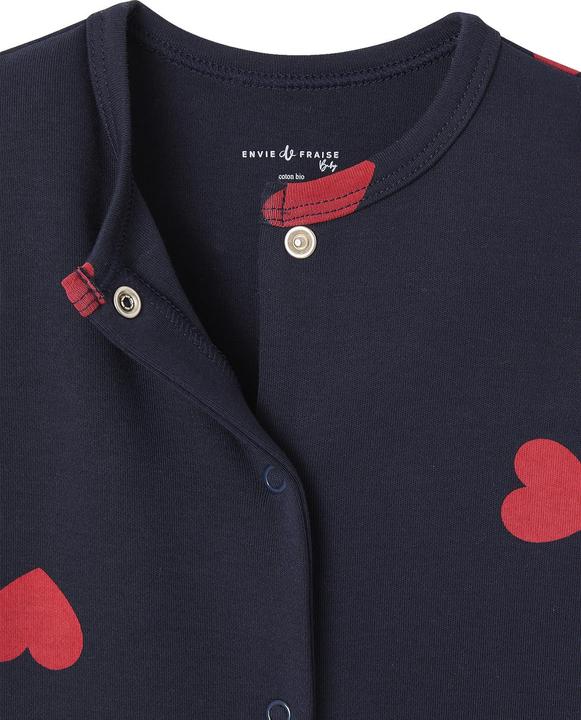 Actual product image Envie de Fraise Bio-Kollektion: Baby Strampler Mon Coeur (74)