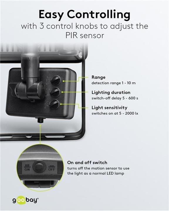 Image du produit Goobay Projecteurs d'extérieur (2550 lm)