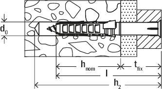 Actual product image Fischer Frame anchor R 88542 SXR 10x200 T screw steel galv. zinc-plated / anchor nylon (50 pcs.)