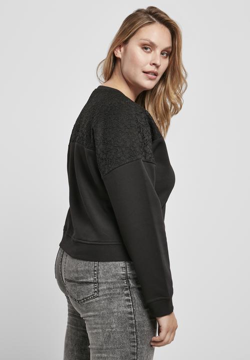 Produktbild Urban Classics Ladies Short Oversized Lace Inset Crew (5XL)