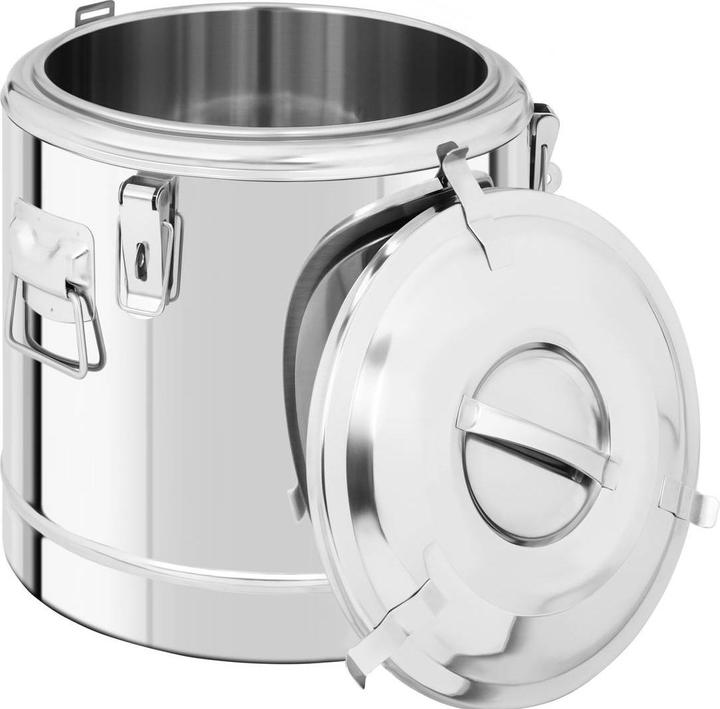 Actual product image Royal Catering Thermobehälter Edelstahl Thermobox Warmhaltebehälter Speisen Thermoport 22 L (22 l)