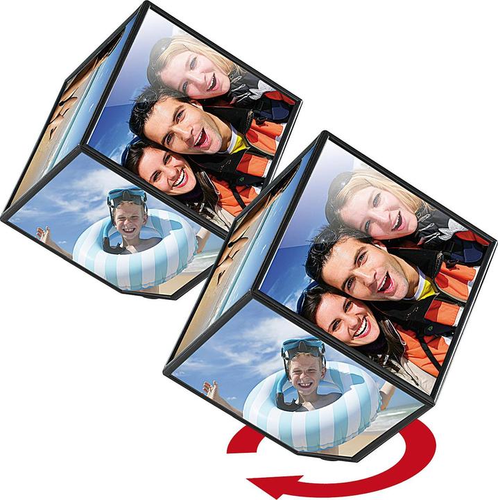 Produktbild Your Design 2er-Set selbstdrehender Fotowürfel für je 6 Bildmotive (10 x 10 cm)
