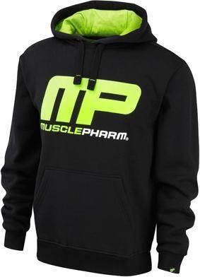 MP Pull Over Hoodie Black Lime-Green (S)