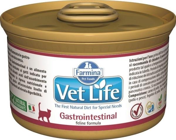 Produktbild Farmina Pet Foods Cat Vet Life Gastrointestinal can 85g (Adult, 1 Stk., 90 g)
