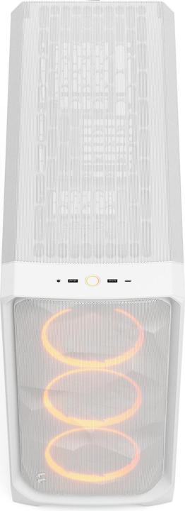 Produktbild Fractal Case Meshify 3 XL White RGB TG Clear Tint (ITX, SSI CEB, ATX, E-ATX, SSI EEB, mATX, EE-ATX)