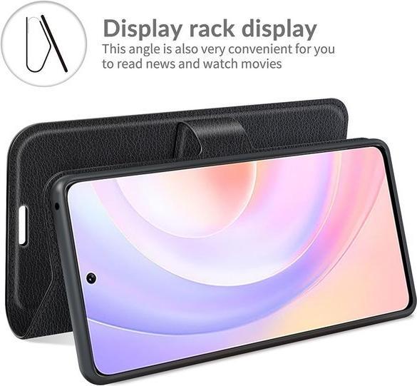 Actual product image MU Classic Litchi Leather Bookcover Series (Huawei Nova 9 SE)