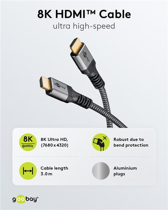Actual product image Goobay HDMI (Typ A) — HDMI (Typ A) (3 m, HDMI)