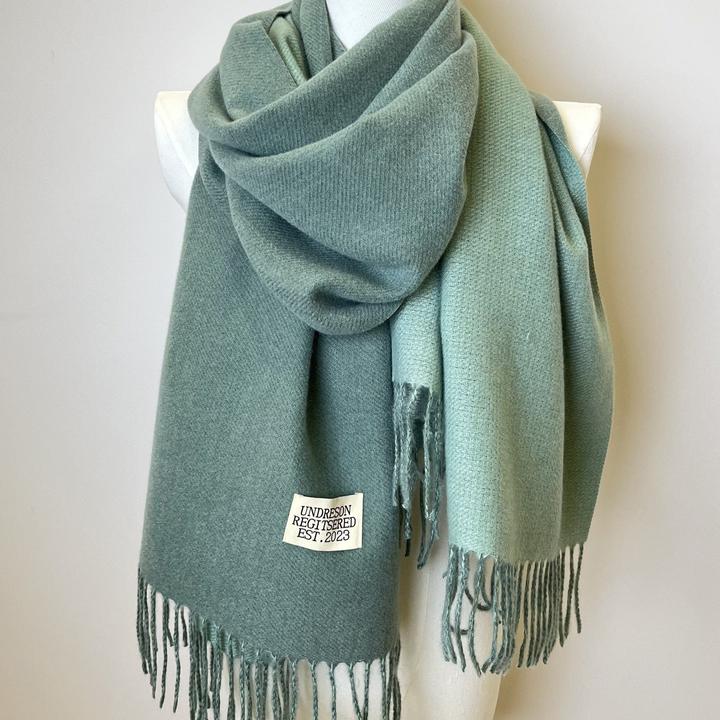 Immagine prodotto Only-Bags.Store Sciarpa bifacciale a due colori Basic Basic Imitazione Cashmere Sciarpa con nappe Autunno Inverno