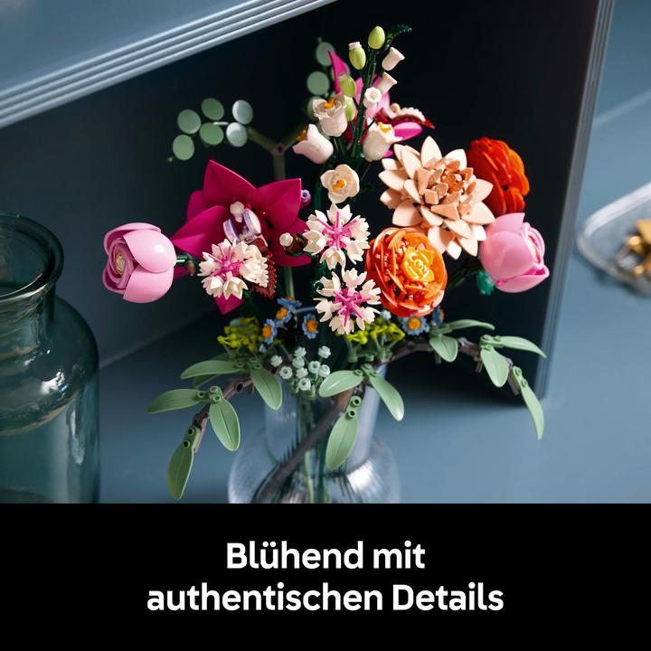 Actual product image LEGO Schöner Rosafarbener Blumenstrauss (10342, LEGO Botanical, LEGO Icons)