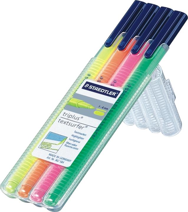 Produktbild Staedtler Textmarker triplus textsurfer 4St Box (Assortiert, 4 mm, 4 x)