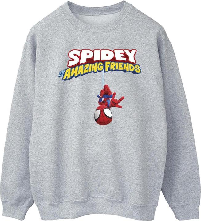 SpiderMan Hanging Upside Down Sweatshirt (S)