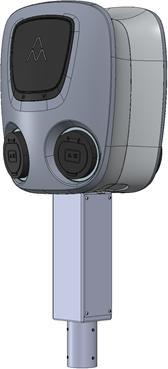 Actual product image Charge Amps Aura Dual Pole Mount