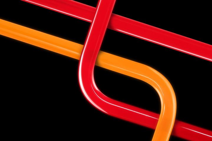Actual product image EKWB EK-Loop Hard Tube 12/10mm acrylic, bent 90 degrees - 80cm, 6 pcs. (0.80 m, Plastic)