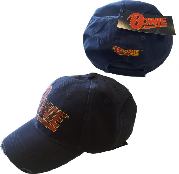 David Bowie Flash Logo (Dark Blue) Baseball Cap
