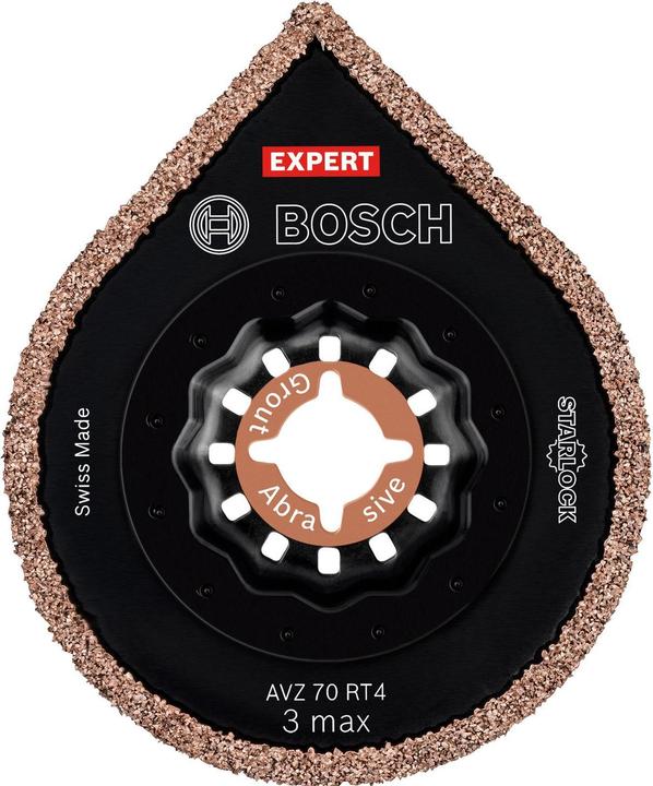 Actual product image Bosch Professional Zubehör EXPERT 3 max AVZ 70 RT4 plate for removing joints for multifunctional tools, 70 mm