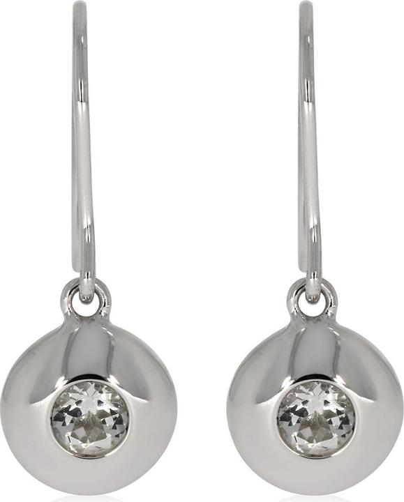 Immagine prodotto Xen Orecchini con topazio bianco di circa 0,6 ct. placcati in rodio (Argento 925)