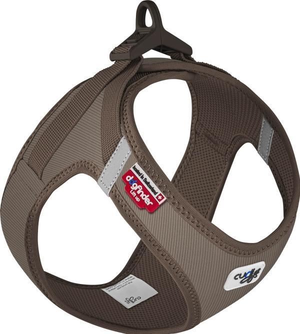 Actual product image Curli Vest dog harness Cord Clasp brown XS (XS, Dog)