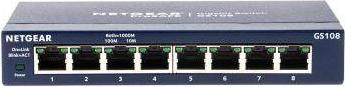 Actual product image Netgear ProSAFE 8-Port Gigabit Unmanaged Desktop Switch (8 ports)