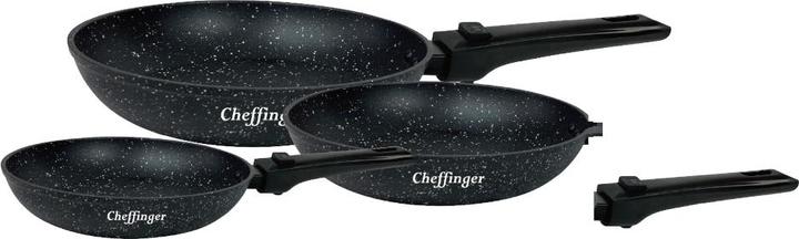 Actual product image JTI 3-piece frying pan set - removable handles (28 cm, Frying pan, Aluminium)