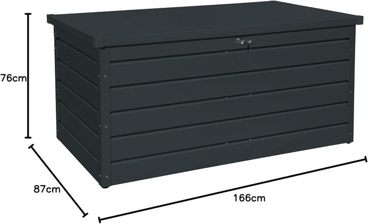 Actual product image Duramax Metall Garten Gerätebox Kissenbox 1045 L