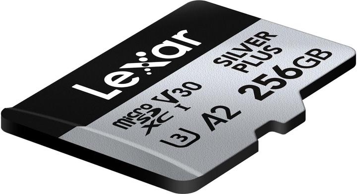 Actual product image Lexar Professional Silver Plus (256 GB, microSDXC, U3, UHS-I)