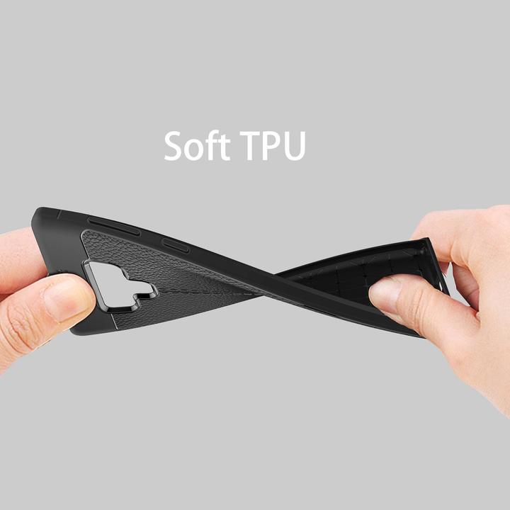 Actual product image Cadorabo TPU Cover Faux Leather Structure (Samsung Galaxy Note 9)