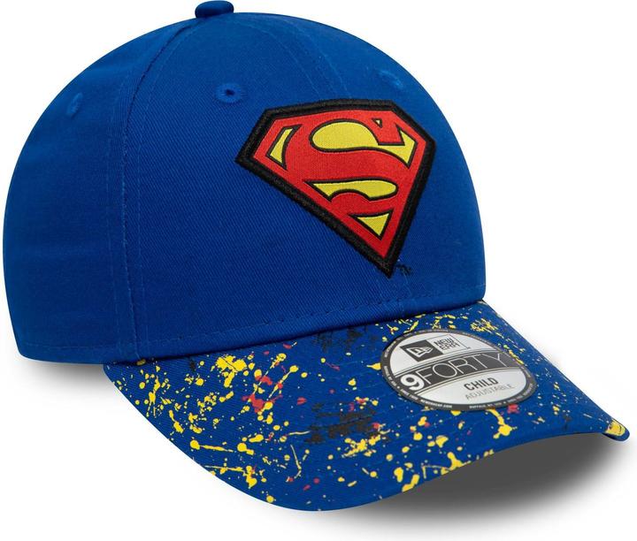 New Era 9Forty Kinder Cap - PAINTED Superman royal - Child (52, 54, 56)