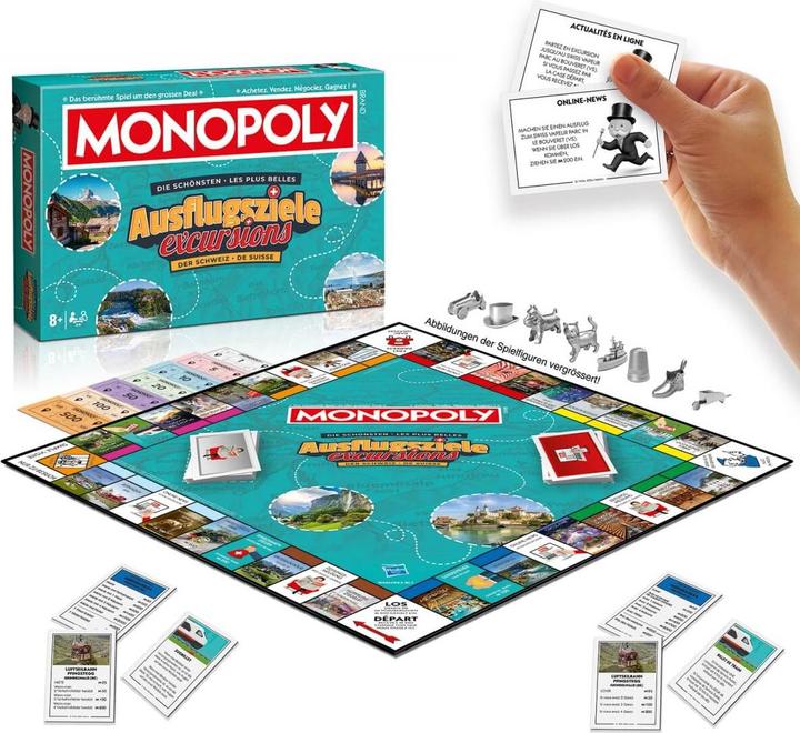 Produktbild Unique Monopoly Die schönsten Ausflugsziele der Schweiz (Französisch, Deutsch)