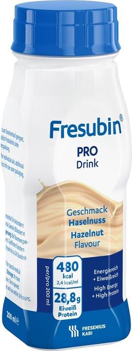 Actual product image Fresubin Pro Drink Haselnuss (Hazelnut, 4 x)