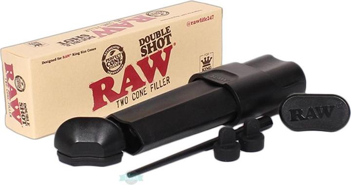 Actual product image RAW Double Shot King Size Two Cone FIller Case