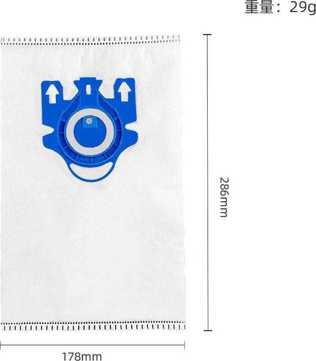 Actual product image Plutoos 12 hoover bags, 2 motor protection filters, 2 exhaust air filters/for Miele Classic
