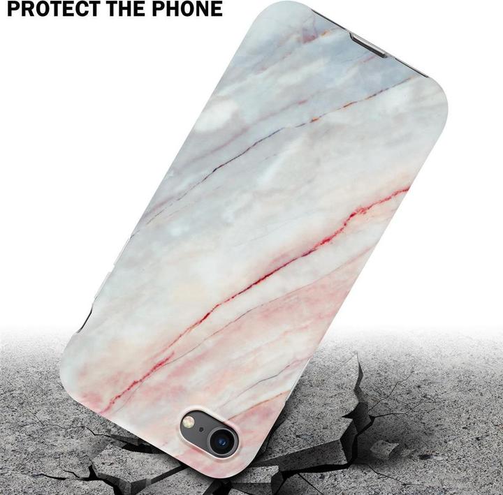 Image du produit Cadorabo Couverture IMD TPU Marbre coloré (Apple iPhone 7, Apple iPhone SE (2ème génération))